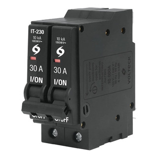 Interruptor Termomagnético 2 Polos 30 A, Volteck 46705 Interruptor Termomagnético 2 Polos 30 A, Volteck 46705