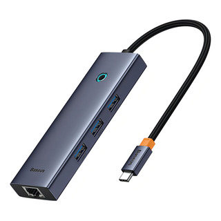 Hub Adaptador Baseus 6-en-1 Tipo C A Hdmi+ 3 Usb+ Pd+ Rj45 Hub Adaptador Baseus 6-en-1 Tipo C A Hdmi+ 3 Usb+ Pd+ Rj45