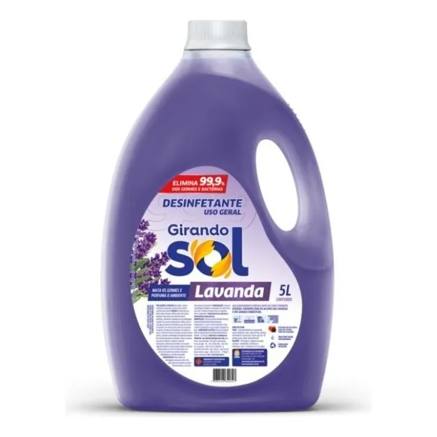 Desinfetante Lavanda 5l Desinfeta E Perfuma - Girando Sol