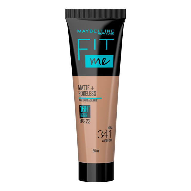 Base Maybelline Fit Me Matte Líquida Fps22 30ml Base Maybelline Fit Me Matte Líquida Fps22 30ml