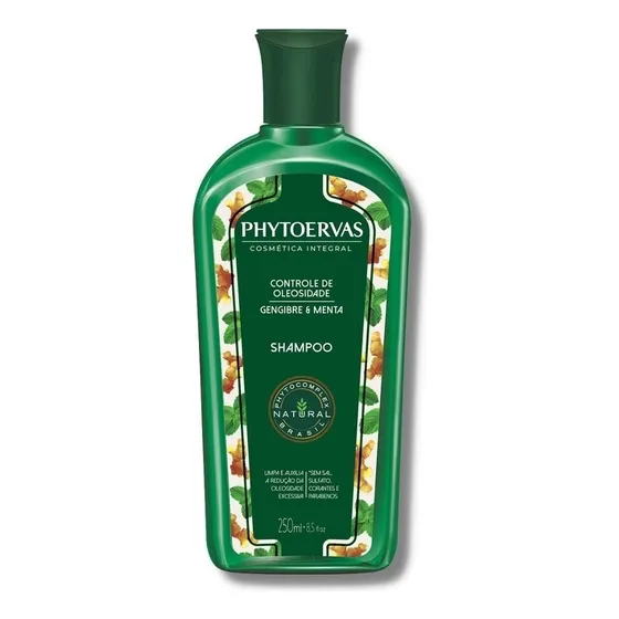 Shampoo Controle De Oleosidade Gengibre E Menta Phytoervas