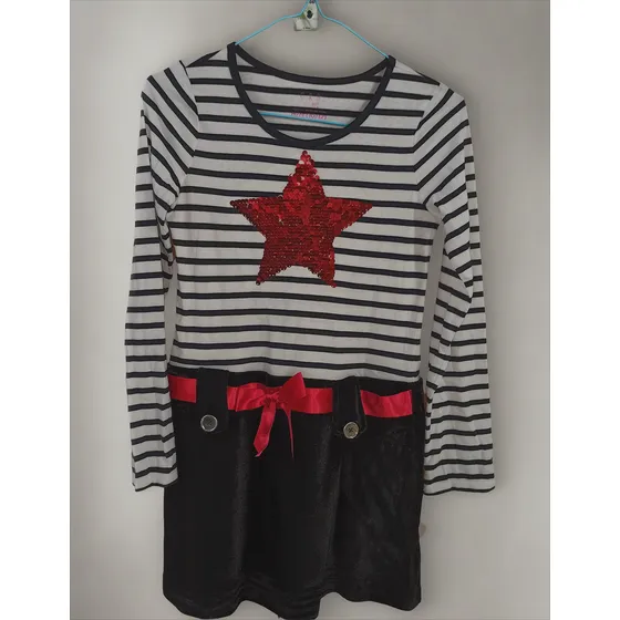 Vestido Navidad Niñas Talla 10-12 Sears