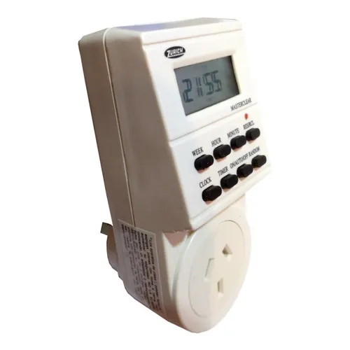 Timer Digital Programable Temporizador Enchufable Zurich XTIM03205