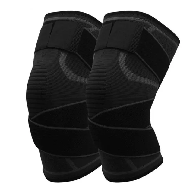 Rodilleras Deportivas Aolikes C06 Doble Soporte Negro
