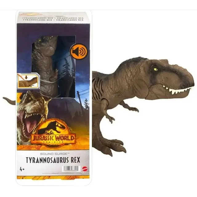 Dinosaurio T-rex Sound Jurassic World Dominium Sonido 30 Cm