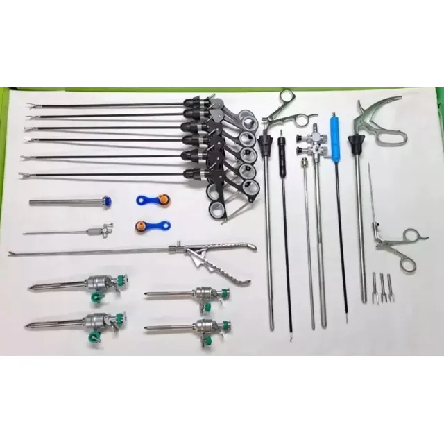 Kit De Laparoscopia Quirúrgica 21 Piezas.