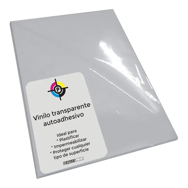 Vinilo Autoadhesivo Transparente A4 Plastificar X 100 