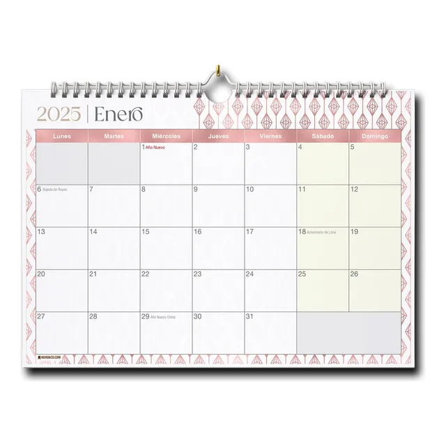 Planner Planificador Calendario Mensual A3 Lineas 2 Anillado
