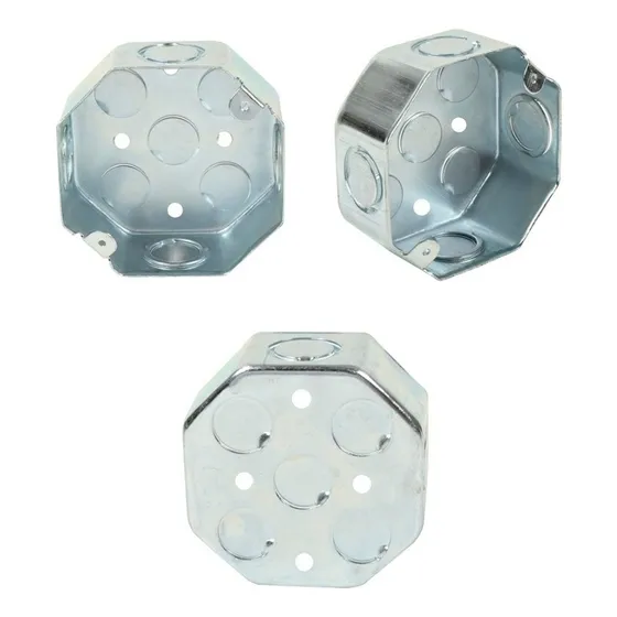 Caja De Registro Galvanizada Octagonal 4 