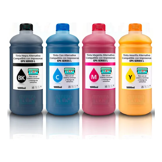 Pack 4 Litros Tinta Alternativa Compatible  L395