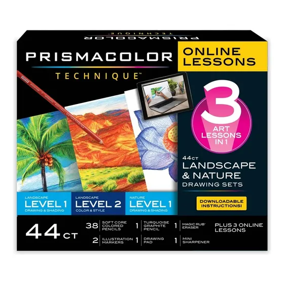 Prismacolor Premier Set 44 Piezas + Curso Dibujar Paisajes