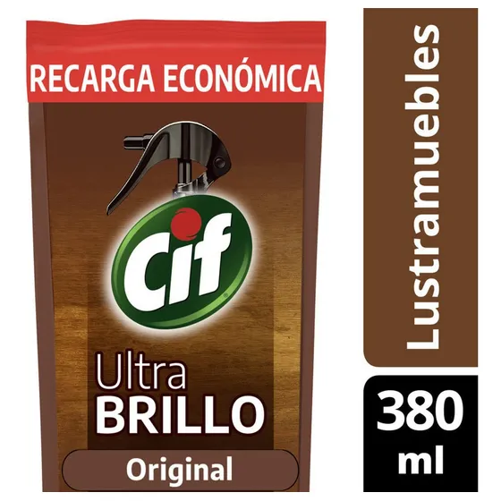 Limpiador Ultra Brillo Cif Original Doypack X 380ml
