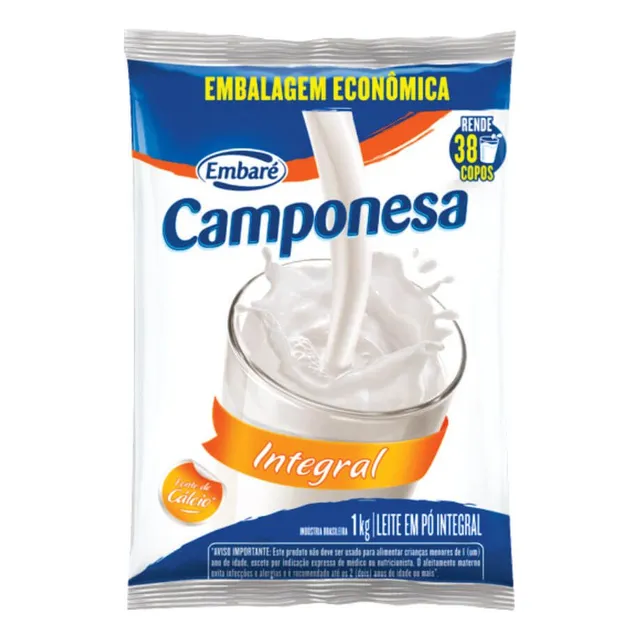 Leite Em Pó Integral 1 Kg Camponesa