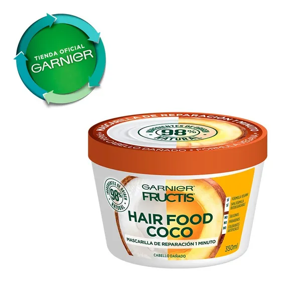 Mascarilla Reparacion Garnier Fructis Coco Pelo Dañado 350ml
