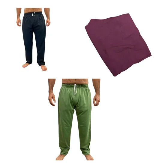 Pack X 3 Pantalón Pijama Largo De Algodón Para Hombre. Silor