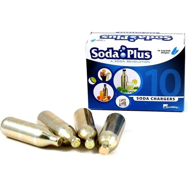 Capsulas Co2 Soda Carbonatar Sifon 8 Gramo Recarga Pack X 10
