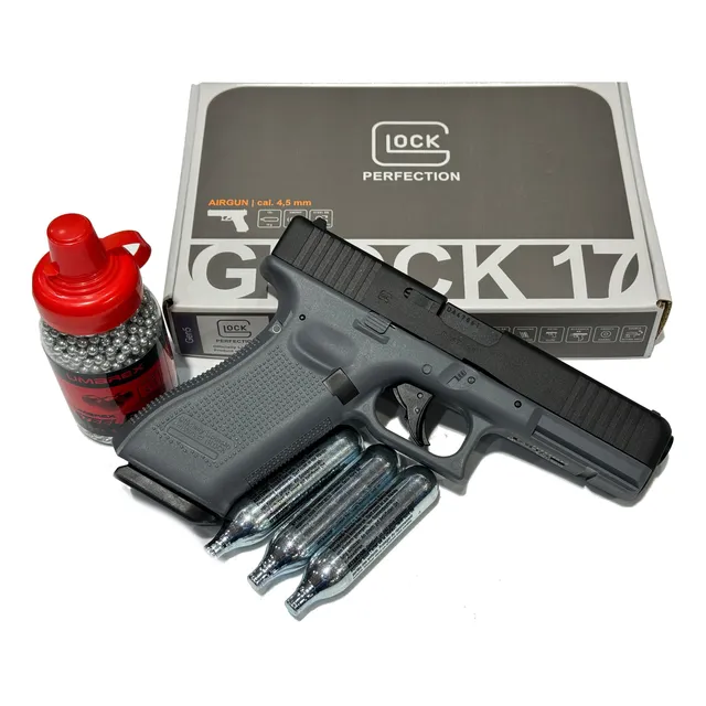Pistola Umarex Co2 Glock 17 Gen5 Blowback Co2 + Combo.