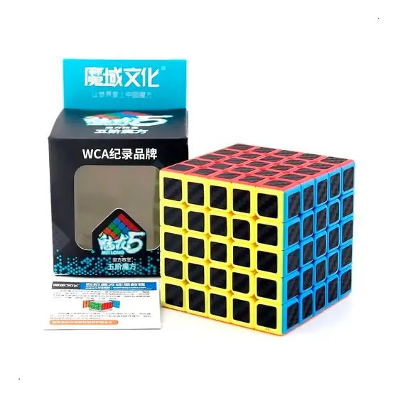 Cubo Moyu Mf8890 5 X 5 Magnetico Fibra De Carbon