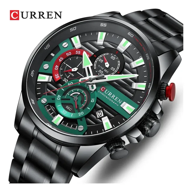 Relojes De Cuarzo Hombre Curren Original Multifuncion Acero