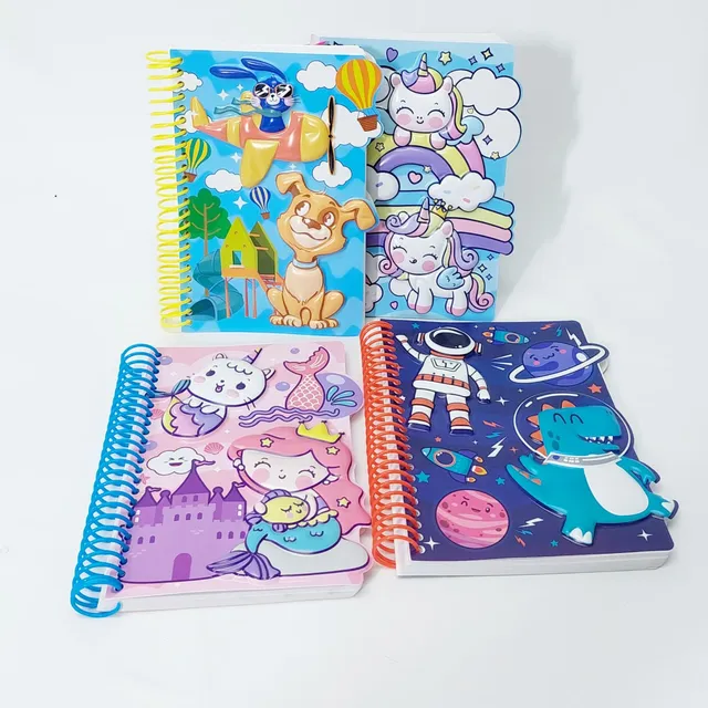 Libreta Pointer Tipo Agenda 3d Diseños Coloridos