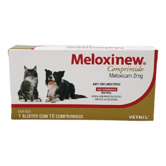 Meloxinew Comprimido 2mg C/ 10 Comprimido Vetnil