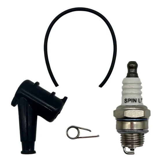 Kit Com Vela Terminal Mola E Cabo Motosserras Multimarcas 