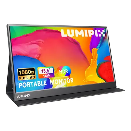 Monitor Portátil Lumipix 15.6  Fhd Ips Usb-c Hdmi Para Juego