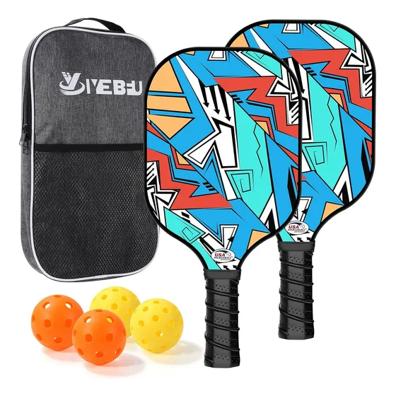 Juego De Paletas De Pickleball, Juego De 2 De Fibra De ...
