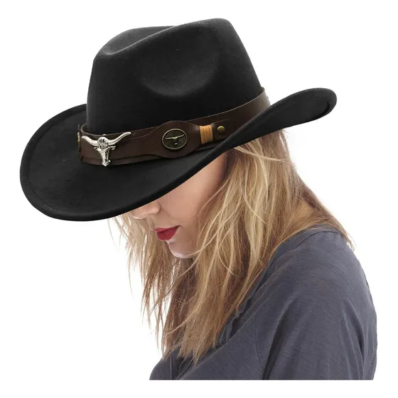 Sombrero Vaquero Unisex Moda Resistente Atractivo Versatil