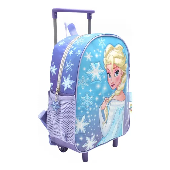 Mochila Frozen Carro Jardin 12 PuLG Pelicula Let It Go Color Violeta 57851 Diseño De La Tela