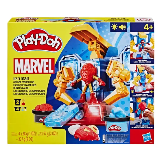 Plastilina Play Doh Marvel Iron Man Laboratorio De Armaduras