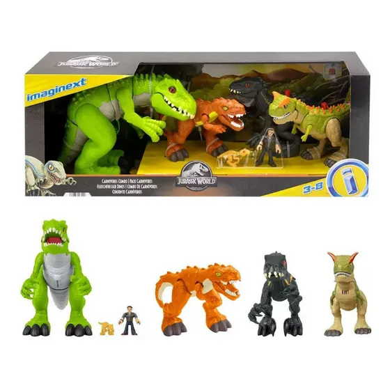 Dinosaurios Jurassic World Combo Carnívoros 6 Pzas Imaginext