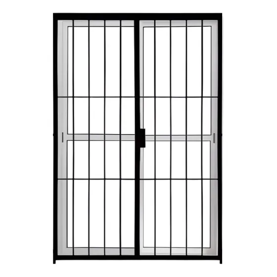 Puerta Ventana Balcon Blanco Con Reja 150x200