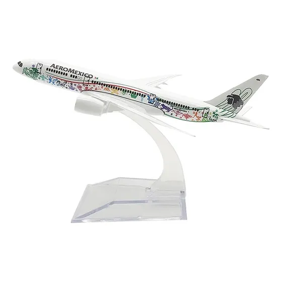 Miniatura Colecionável Avião Comercial Metal Airbus Boeing Cor B787 Aeromexico