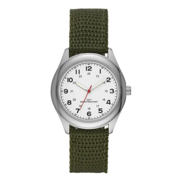 Reloj Analógico George Caballero Correa Nailon Verde Oliva