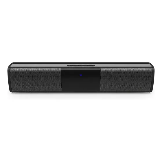 Caixa De Som Soundbar Portátil Bluetooth 5.0 10w Fm Usb Tf Aux Preto 5v