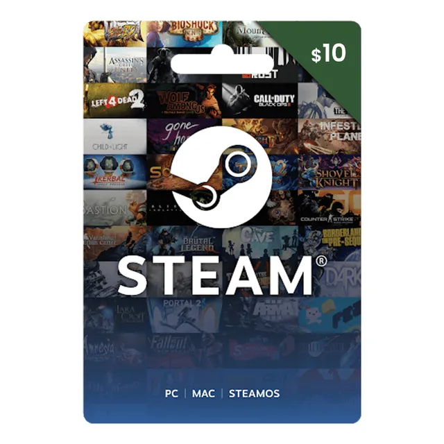 Tarjeta Steam Gift Card Saldo Recarga [ Código Digital] $10
