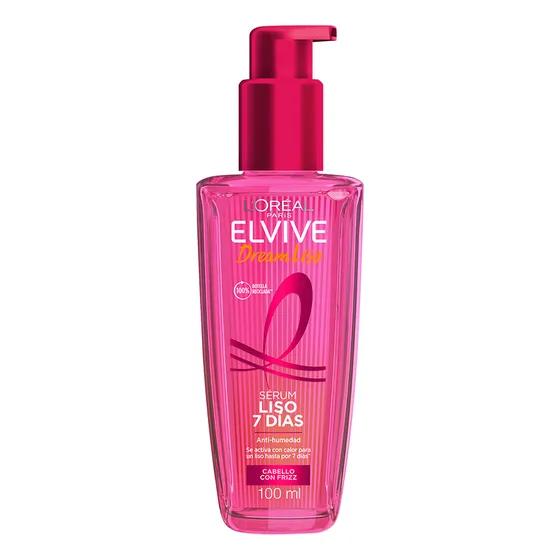 Tratamiento Serum Capilar En Aceite Elvive Dream Liso, Pelo Más Liso Por 7 Días, Anti Humedad ,cabello Con Frizz, 100 Ml De L'oreal Paris