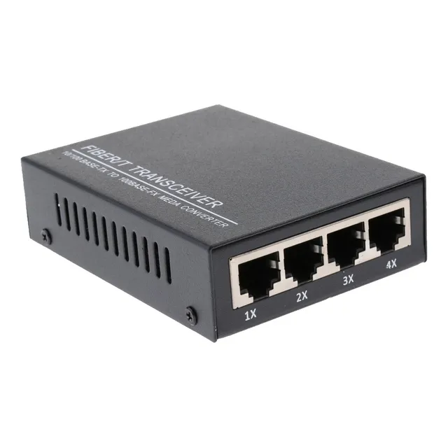 Transceptor De Fibra Óptica Convertidor De Medios Ethernet
