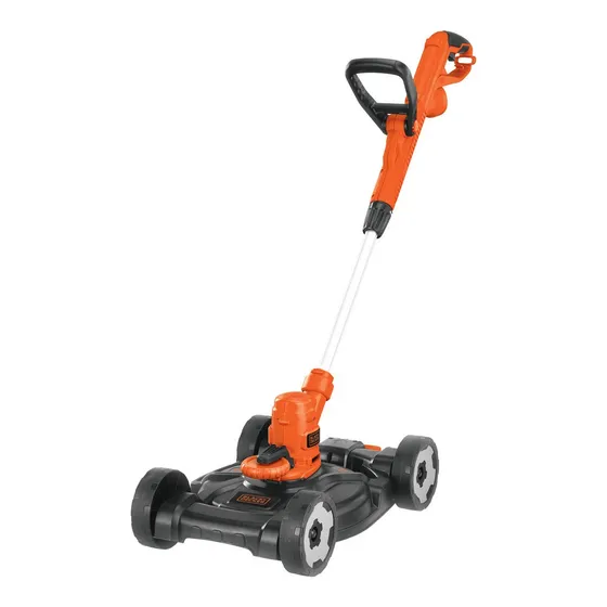 Desbrozadora de césped Black+Decker MTE912 color naranja y negro 127V