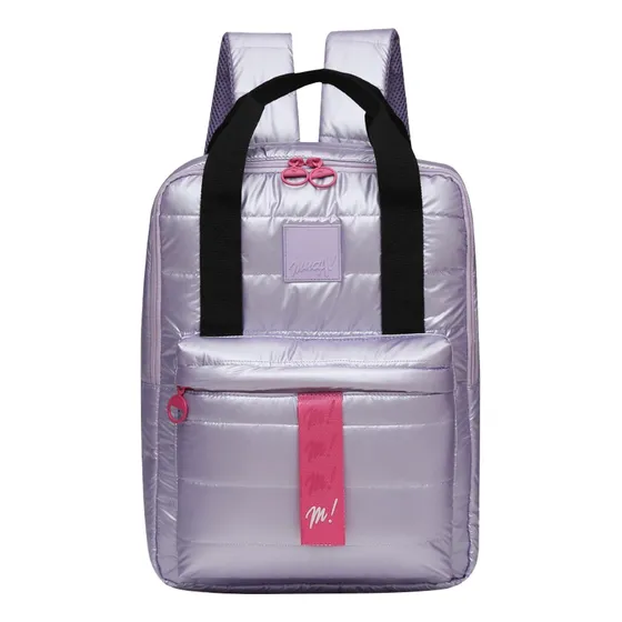 Mochila Cartera Muaa Porta Notebook Puffer Bolsillo Frontal
