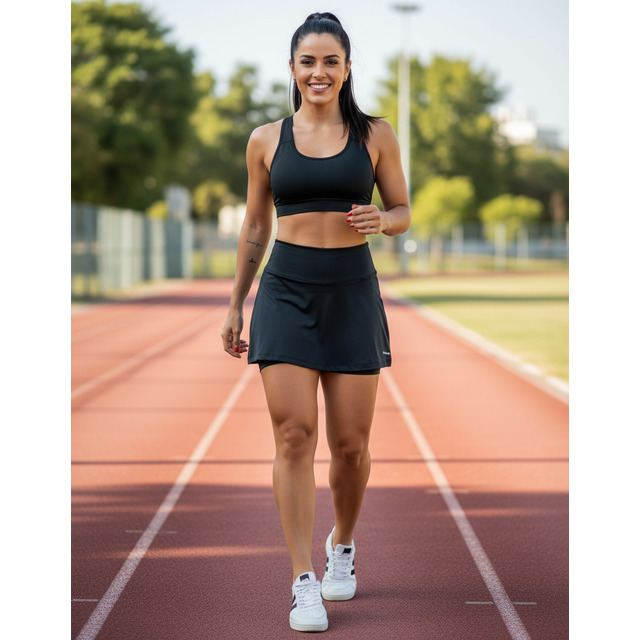 Short Saia Com Proteção Uv50+ Bolso Oculto Conforto Feminino Short Saia Com Proteção Uv50+ Bolso Oculto Conforto Feminino