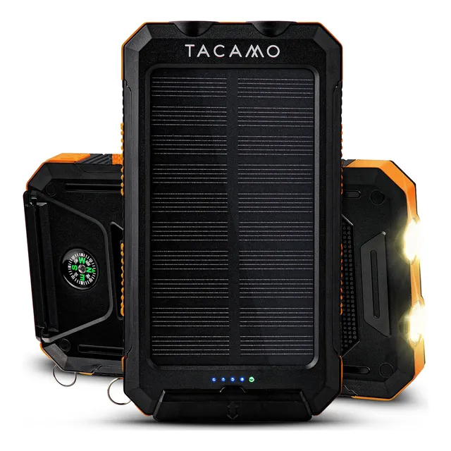 Cargador Solar Portátil Ip67 Con Usb Doble