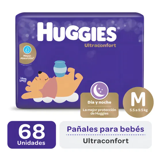 PAÑAL HUGGIES ULTRACONFORT M x68