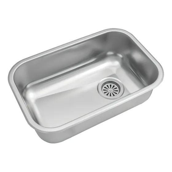 Bacha Cocina Johnson Acero Zz52/18 Primera Calidad Color Gris Pulido Standard