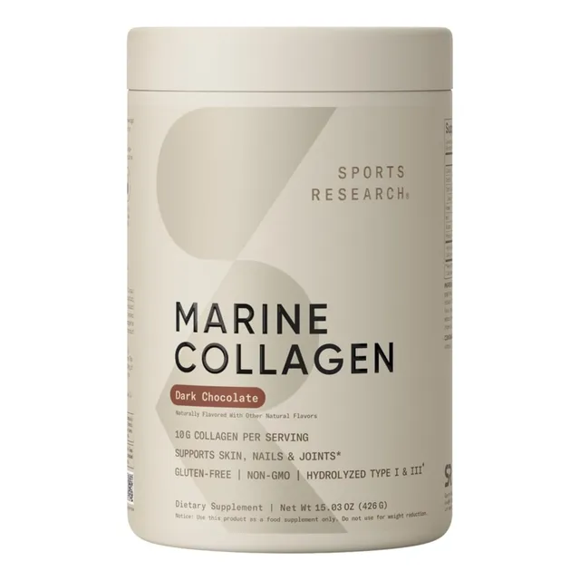 Colágeno Marino 10g Sports Research 426 Gr Chocolate