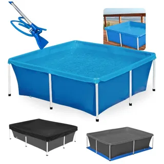 Kit Piscina De Armação 2000l+ Aspirador Venturi+ Capa, Forro Kit Piscina De Armação 2000l+ Aspirador Venturi+ Capa, Forro