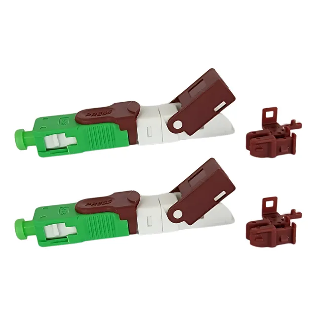 100 Pçs - Conector Fibra Óptica De Campo One Click Sc/apc