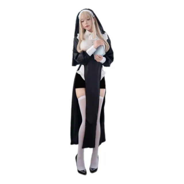 Cosplay De Monja De Halloween Sexy Cosplay De Trabajo