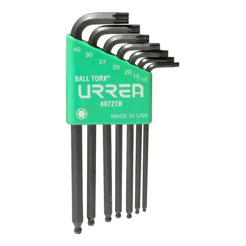 Juego 7 Llaves Hexagonales L Torx Punta De Bola Rack Urrea